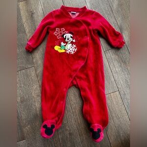 Disney Mickey Mouse holiday sleeper 3-6 months